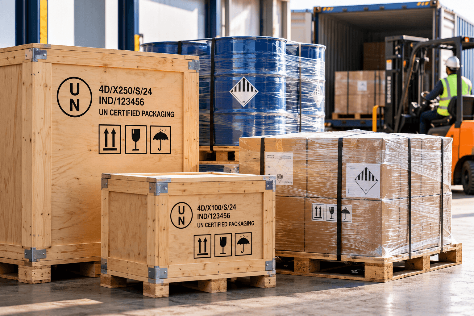UN Box Packing and Palletisation
